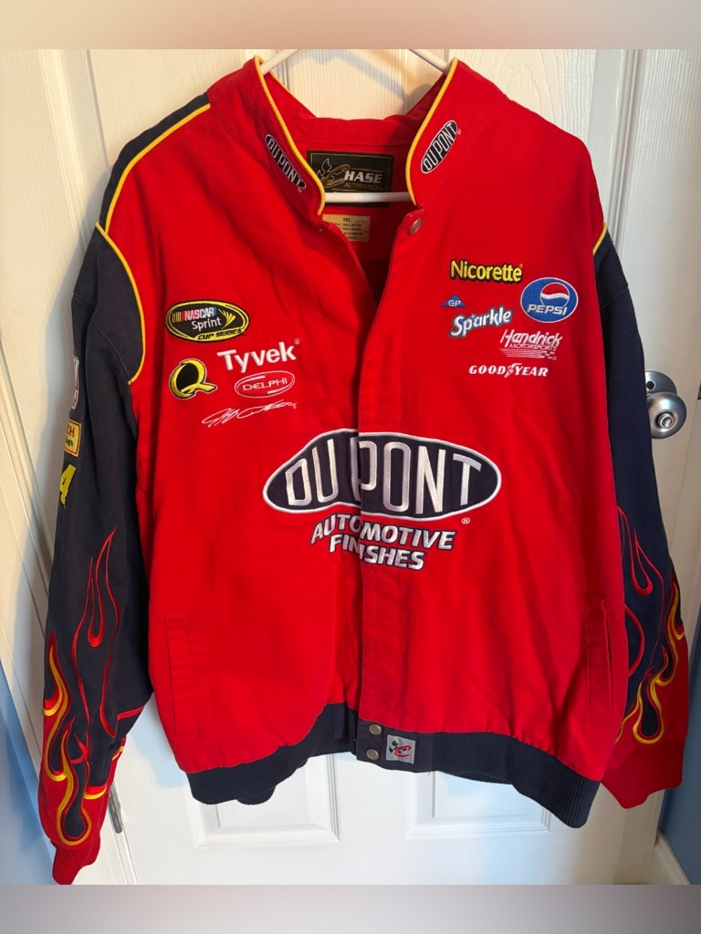Jeff Gordon Dupont Chase Authentics Racing Jacket-Rare, Size 3XL Like New